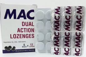 قرص مکیدنی گلو درد Mac Dual Action Lozenges